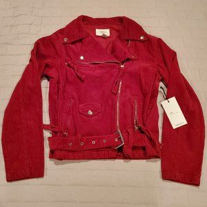 Red Corduroy Jacket NWT